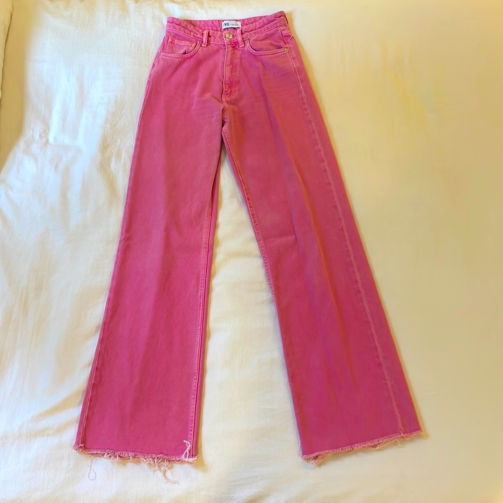 super cute rare pink zara jeans